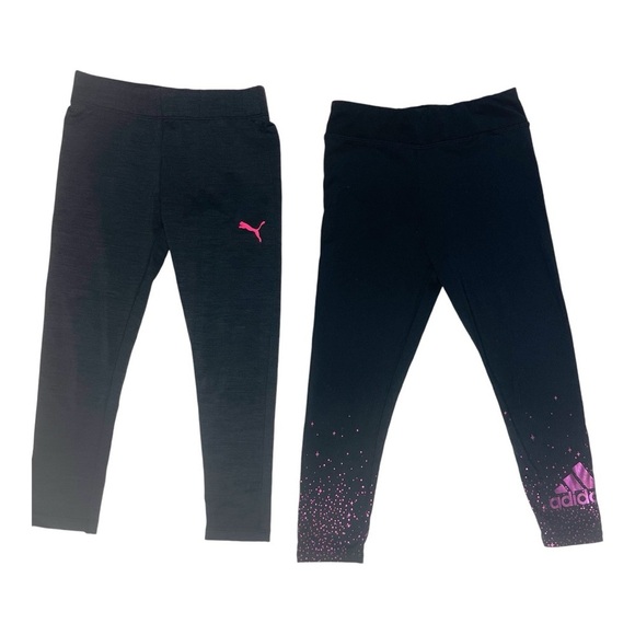 adidas Other - 4T Girls Athletic Pants Adidas Puma Black & Pink